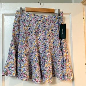 NWT! Floral Women's Mini Skirt - Multicolor